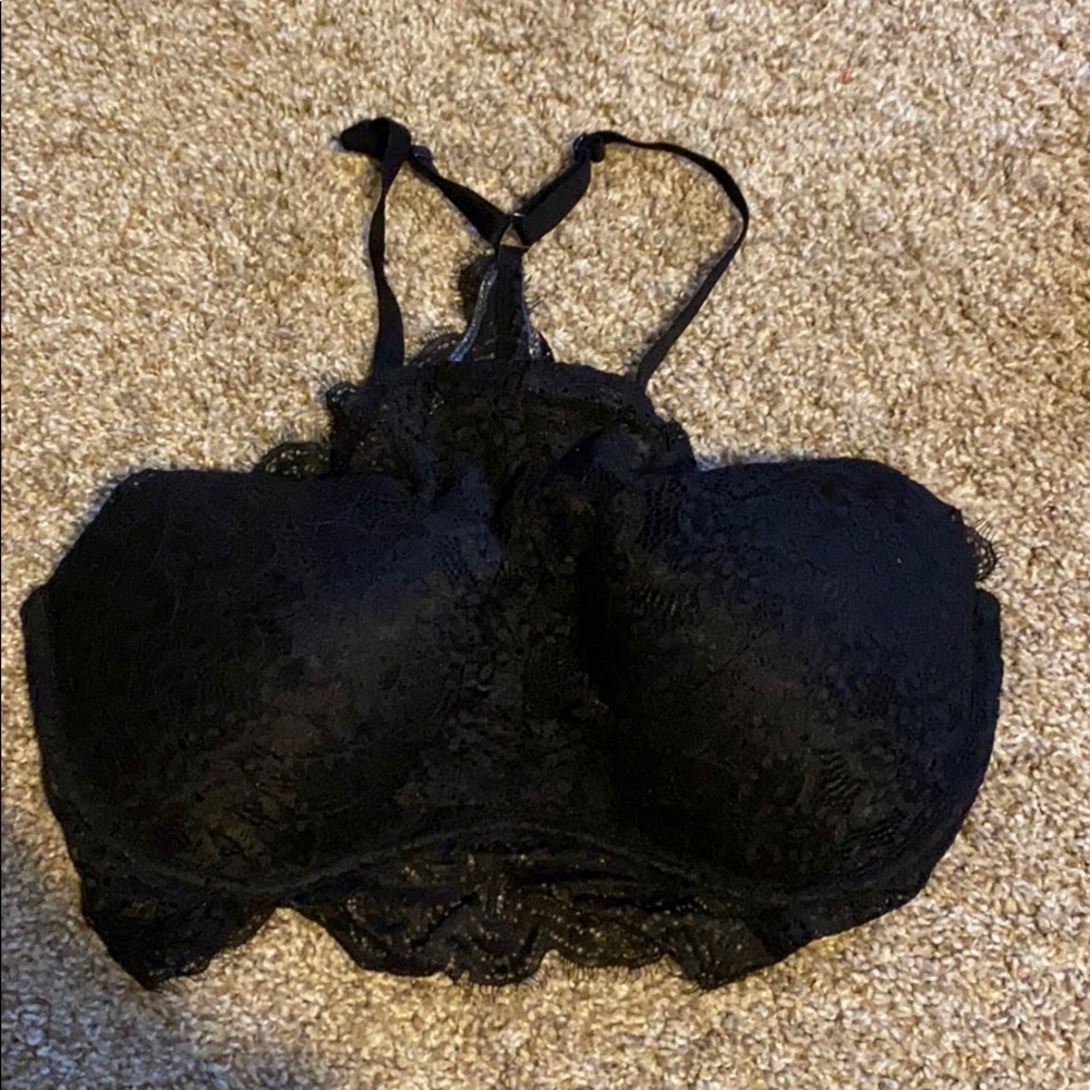 victoria secret pink eyelash lace bra